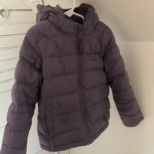 LL Bean Purple Kids Puffer 5-6